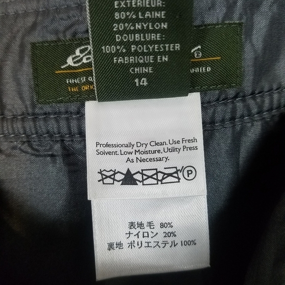 Eddie Bauer vintage red gray plaid wool blend skirt - Picture 6 of 6